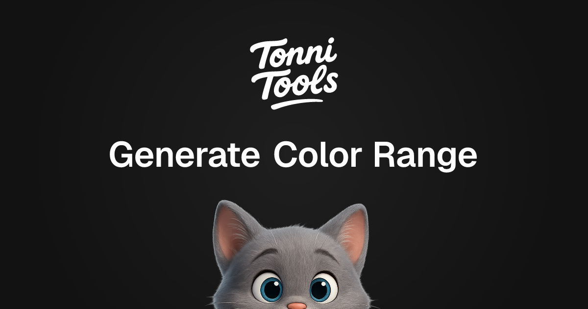 Generate Color Range | TonniTools